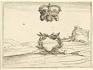 The Two Crowns by Jacques Callot