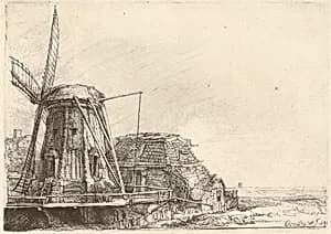 The Windmill by Rembrandt van Rijn
