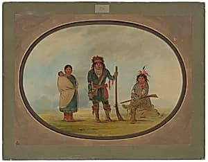 Three Micmac Indians by George Catlin