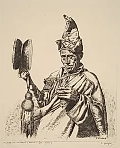 Tibetan Mendicant Lama, Darjeeling