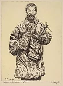 Tibetan Mendicant Lama, Darjeeling