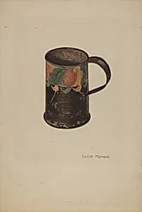 Tin Mug by Lucille Manson