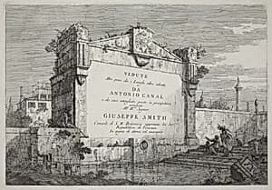 Title Plate by Canaletto