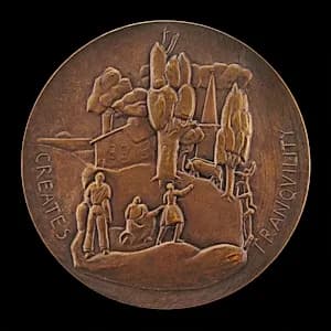 Portrait of Leo Friedlander (designer), Medallic Art Company (manufacturer)