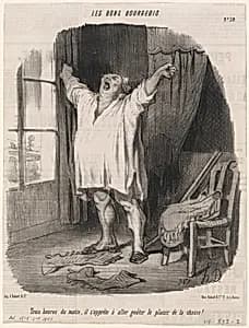 Trois heures du matin... by Honoré Daumier