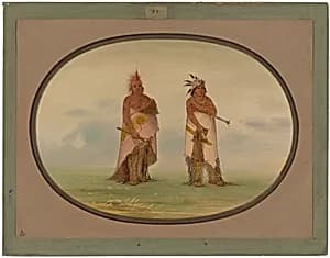 Two Unidentified North American Indians by George Catlin