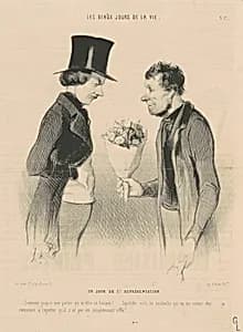 Un Jour de 1ère Représentation by Honoré Daumier