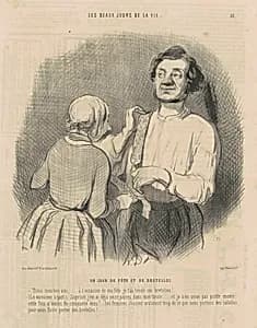 Un jour de fête et de bretelles by Honoré Daumier