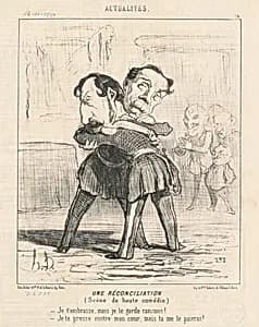 Un réconciliation, scène de haute comédie ... by Honoré Daumier