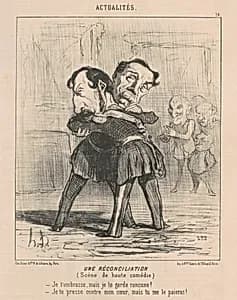 Un réconciliation, scène de haute comédie ... by Honoré Daumier