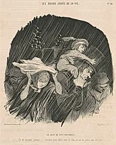 Un soir de fête nationale by Honoré Daumier
