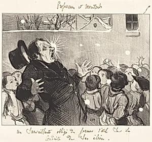 Un Surveillant obligé de fermer l'oeil... by Honoré Daumier