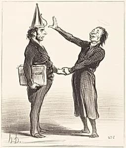 Une Alliance by Honoré Daumier