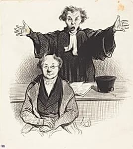 Une Demande en séparation by Honoré Daumier