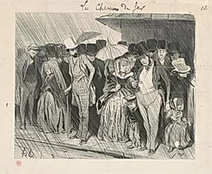 Une station infiniment trop prolongée by Honoré Daumier