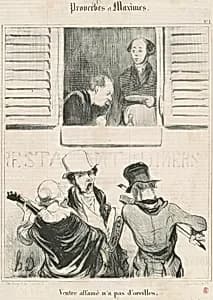Ventre affamé n'a pas d'orleilles by Honoré Daumier