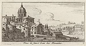 Veue de sainct Jean des Florentins by Israël Silvestre