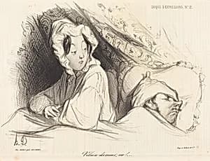 Vilain dormeur, va! by Honoré Daumier