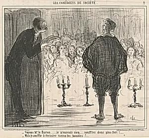 Voyons Mr. le Baron ... by Honoré Daumier
