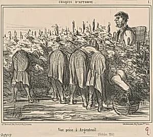 Vue prise a Argenteuil (Octobre 1856) by Honoré Daumier