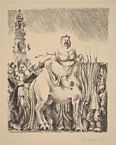 Woman on White Horse