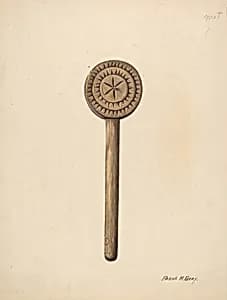 Wooden Butter Stamp by Frank Gray