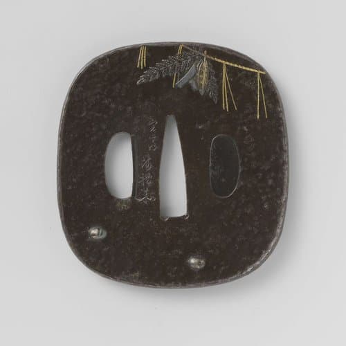 Hand guard with sacred cord by Katsumi Kansai