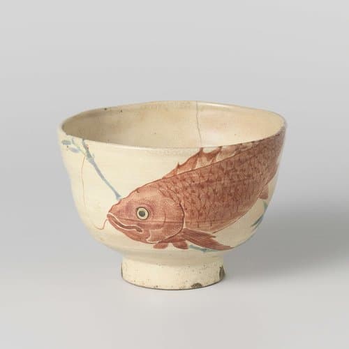 Bowl with sea bream by anonymous; anonymous