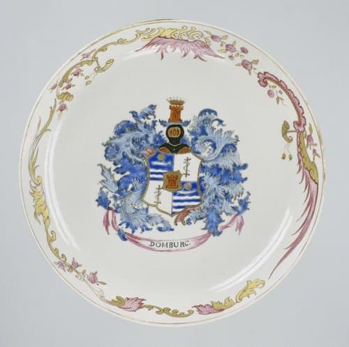 Bord met het wapen van de familie Domburg by anonymous