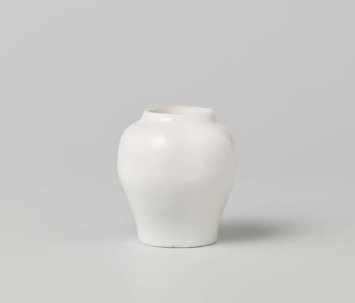 Small, baluster vase with lightly incised flower spray by anonymous