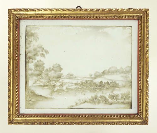 Pamel with a hunting scene by anonymous