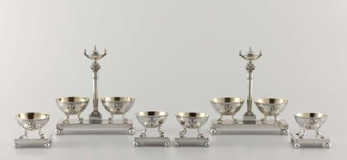 Een van vier zoutvaten