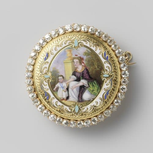 Broche van goud by Unknown Artist