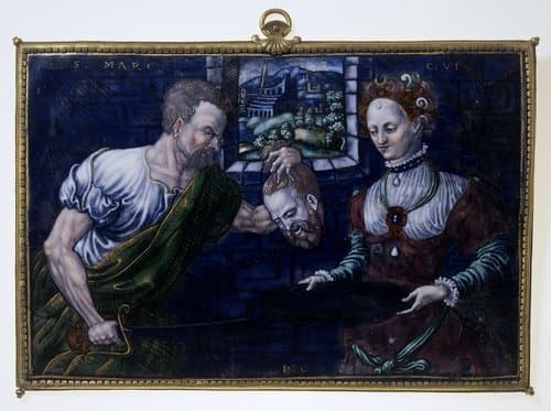 Plaquette met Salomé met het hoofd van Johannes de Doper by Pierre Courteys (I)