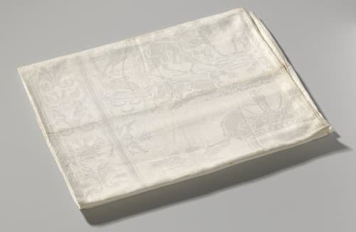 Tafellaken van linnendamast met de verovering van Belgrado by anonymous