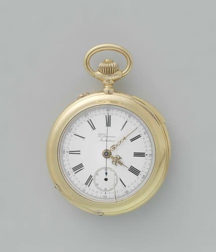Precision Watch with a Chronometer, Repeating Mechanism, and Chiming Mechanism by Firma Gédéon Ducommun
