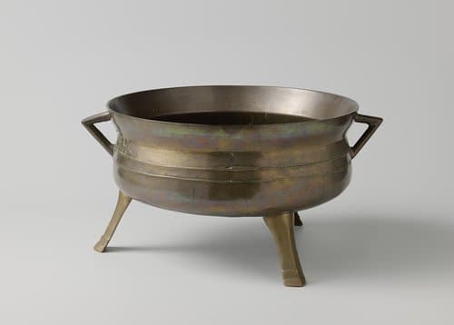 Kookpot van brons met gietersinitialen I.F.H. by anonymous