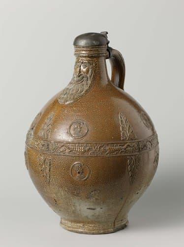 Bartmann (bearded-man) jug by anonymous