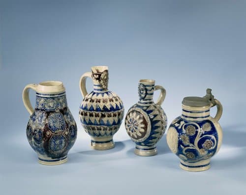 Jug with a lion's head and stylized foliate ornamentation by anonymous