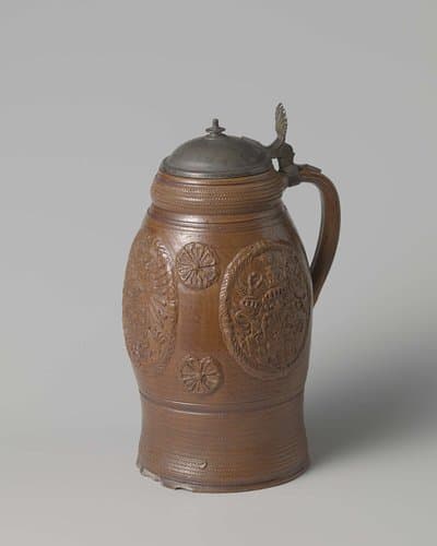 Bierpul met het dubbelwapen Saksen-Polen by anonymous