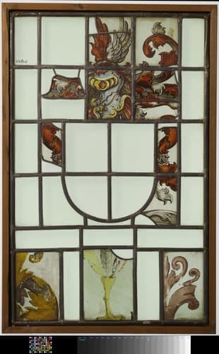 Wapenruit met helm en als helmteken twee vleugels by anonymous