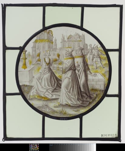 Ruit met Susanna en de oude mannen by anonymous