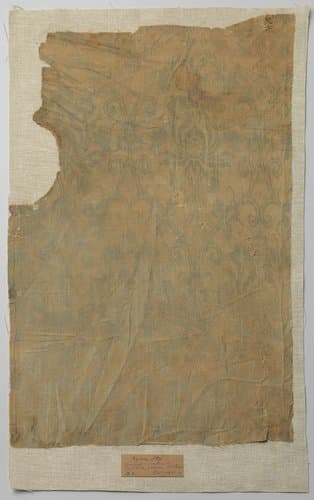 Fragment oosterse zijdedamast by anonymous