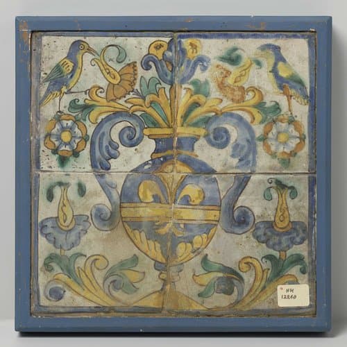 Tegeltableau van vier tegels by anonymous