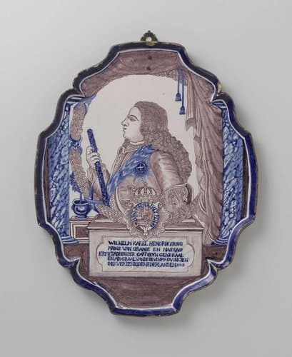 Plaque with Prince William Charles Henry Friso by anonymous
