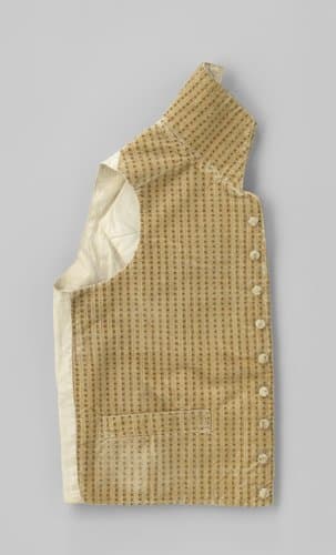 Kort mouwloos vest met hoge staande kraag by anonymous