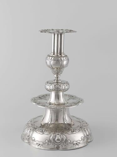 Three candlesticks by Willem Brugman