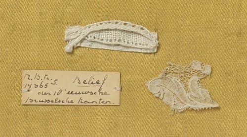 Staal kloskant met grove draad als voorbeeld van een 'rib' (18e eeuw) by anonymous