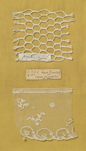 Staal kloskant met grove draad als voorbeeld van een drochelgrond (traliegrond) by anonymous