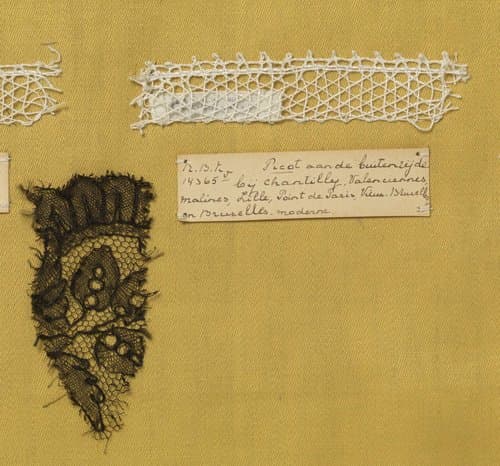 Staal kloskant met grove draad als voorbeeld van een picotrand by anonymous